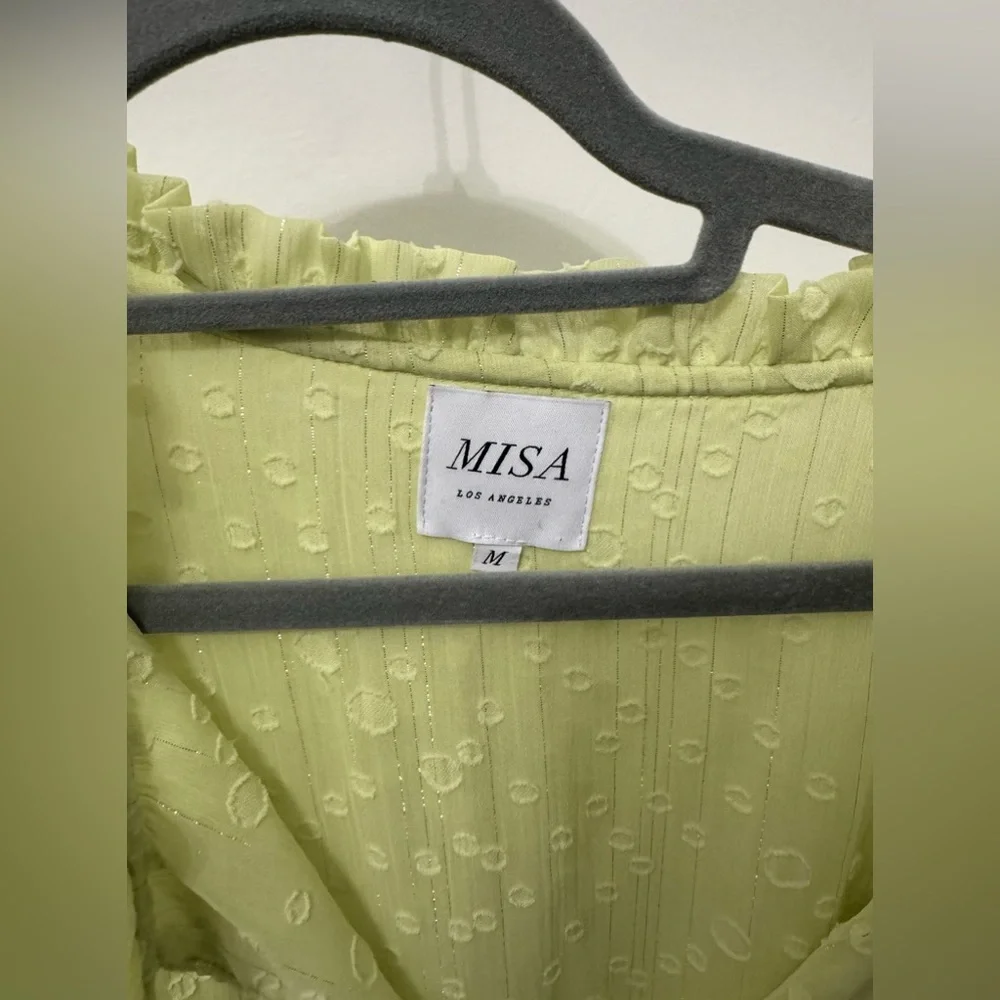 Misa Los Angeles Medium Lilian Honey Dress. 💚⚡️ - Picture 7 of 8